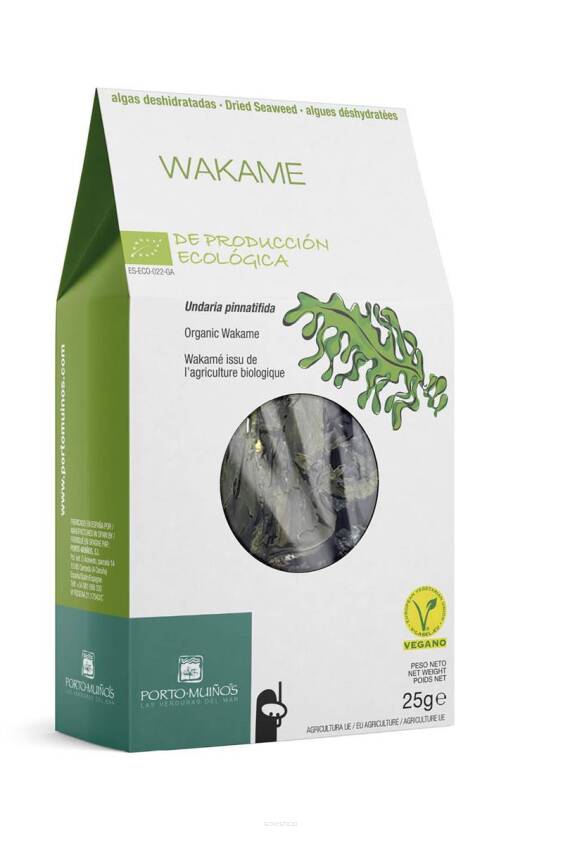 ALGI MORSKIE SUSZONE - WAKAME BIO 25 g - PORTO MUINOS