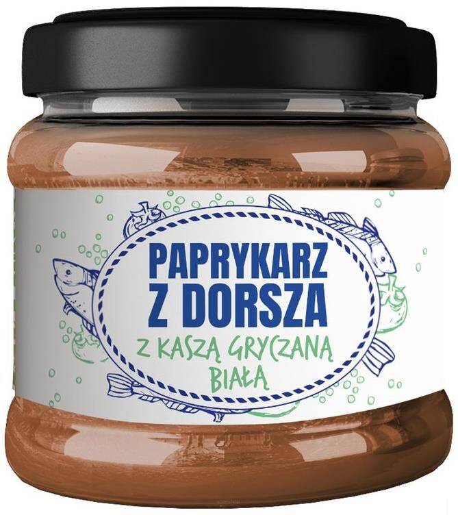 PAPRYKARZ Z DORSZA Z KASZĄ GRYCZANĄ BIAŁĄ 155 g - KUTER FISH