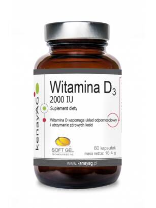 WITAMINA D3 2000 IU 60 kaps - Kenay