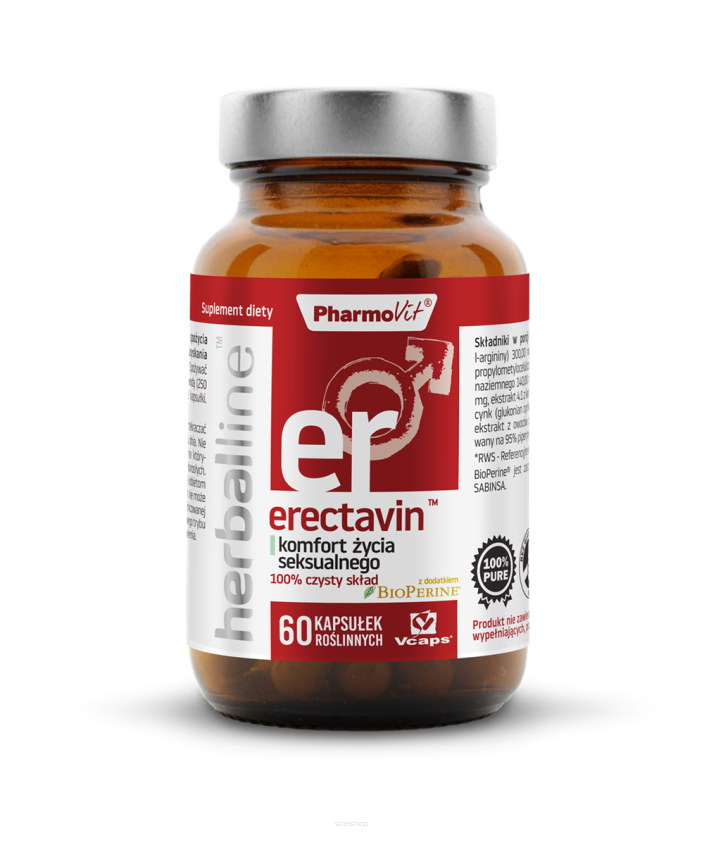 Erectavin™ komfort życia seksualnego 60 kaps Vcaps® | Herballine™ Pharmovit