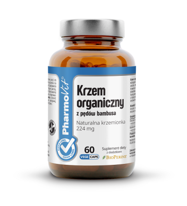 KRZEM ORGANICZNY Z PĘDÓW BAMBUSA 60 KAPSUŁEK 25,29 g (448 mg) - PHARMOVIT (CLEAN LABEL)