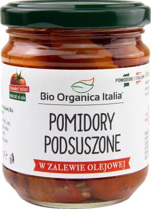 POMIDORY SUSZONE W OLEJU BIO 190 g (SŁOIK) - BIO ORGANICA ITALIA