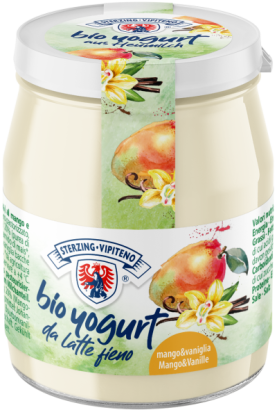 JOGURT MANGO - WANILIA Z MLEKA SIENNEGO BIO 150 g - STERZING-VIPITENO