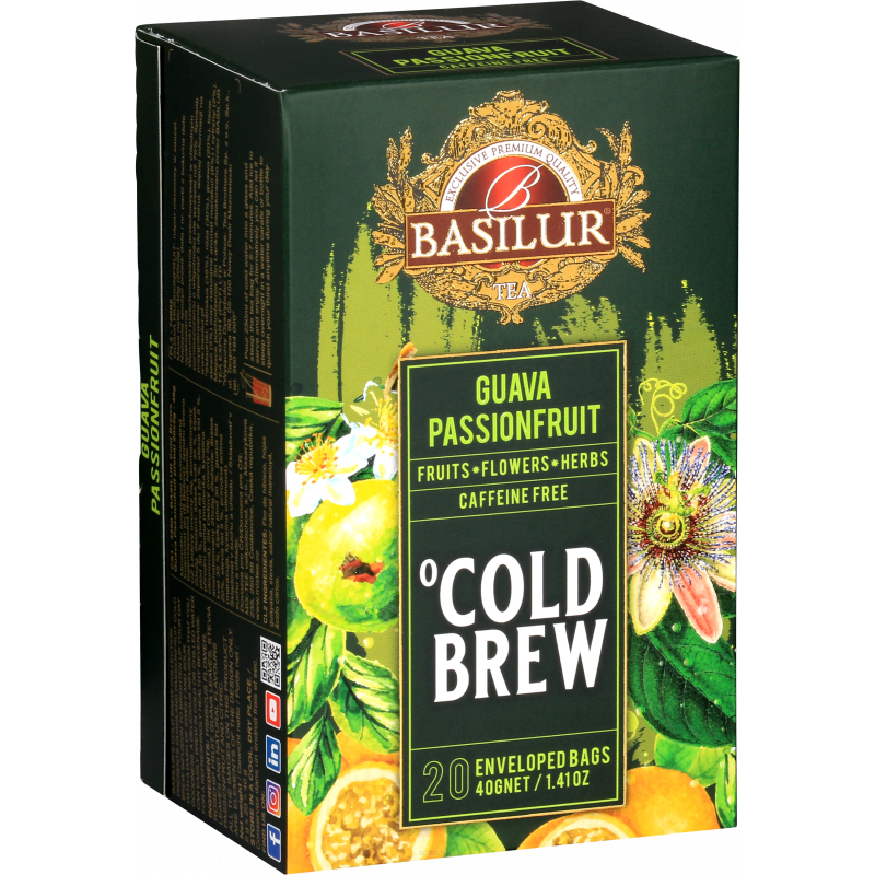 Herbata Parzona na zimno Cold Brew Guava Marakuja 20x2 g saszetek - Basilur