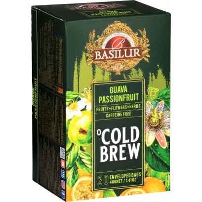 Herbata Parzona na zimno Cold Brew Guava Marakuja 20x2 g saszetek - Basilur