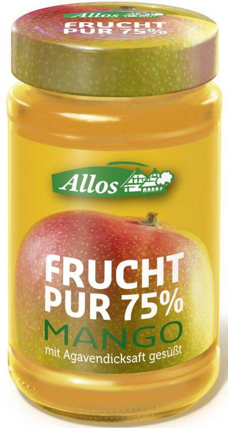 MUS Z MANGO (75 % OWOCÓW) BIO 250 g - ALLOS