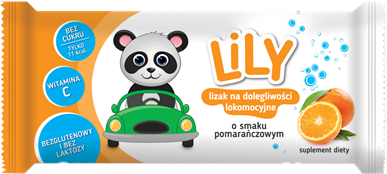 Lily lizak o smaku pomarańczowym na choroby lokomocyjne - 7Pharma