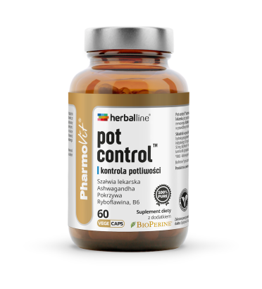 Pot control™ kontrola potliwości 60 kaps | Herballine Pharmovit