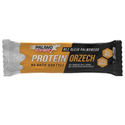 BATON PROTEINOWY ORZECHOWY Z DODATKIEM OLEJU MCT 50 g - PALIWO DLA AKTYWNYCH