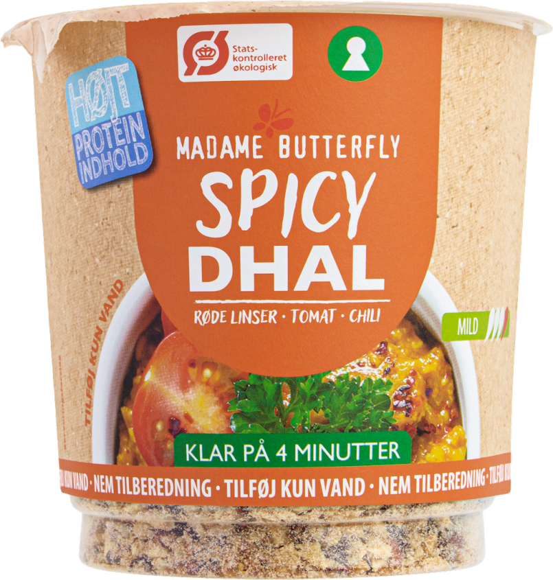 DANIE BŁYSKAWICZNE PROTEINOWE DAL PIKANTNY BIO 60 g - MADAME BUTTERFLY