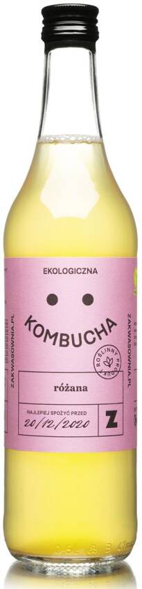 KOMBUCHA RÓŻANA BIO 500 ml - ZAKWASOWNIA