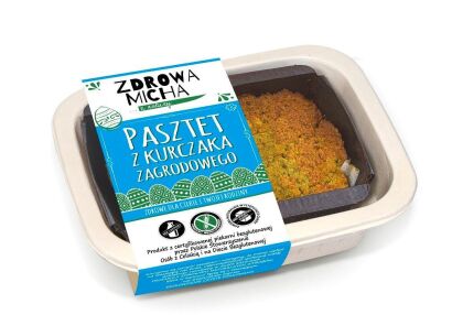 PASZTET Z KURCZAKA ZAGRODOWEGO BEZGLUTENOWY 200 g - ZDROWA MICHA (PRODUKT SEZONOWY WIELKANOC)