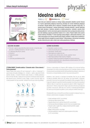 TABLETKI NA IDEALNĄ SKÓRĘ 30 szt.- PHYSALIS