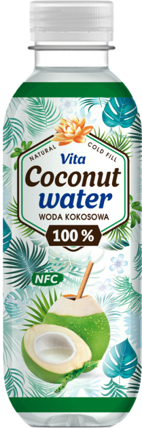 Woda kokosowa z młodych kokosów niepasteryzowana 100% 500 ml - Allcor s.c.