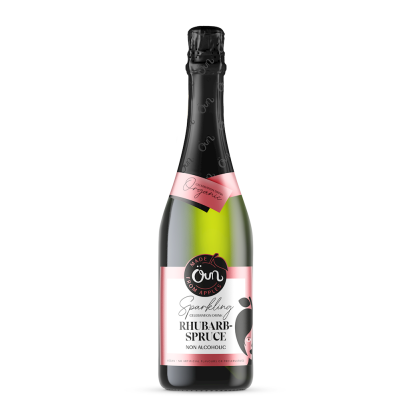 NAPÓJ BEZALKOHOLOWY RABARBAROWO - ŚWIERKOWY MUSUJĄCY BIO 750 ml - ÖUN