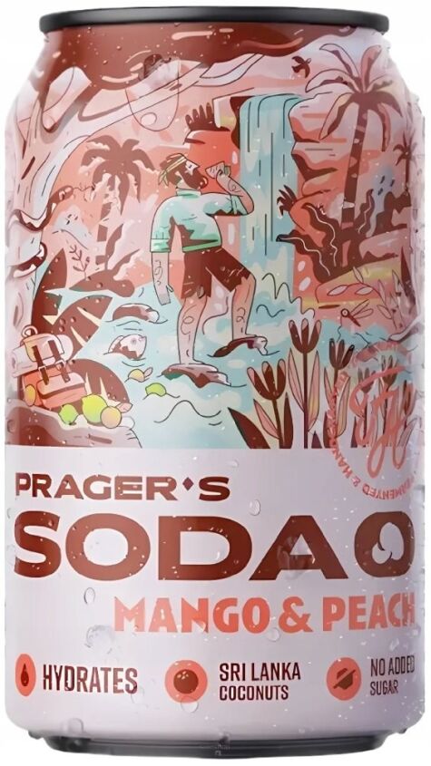 Napój SODA mango & brzoskwinia B/C 330ml