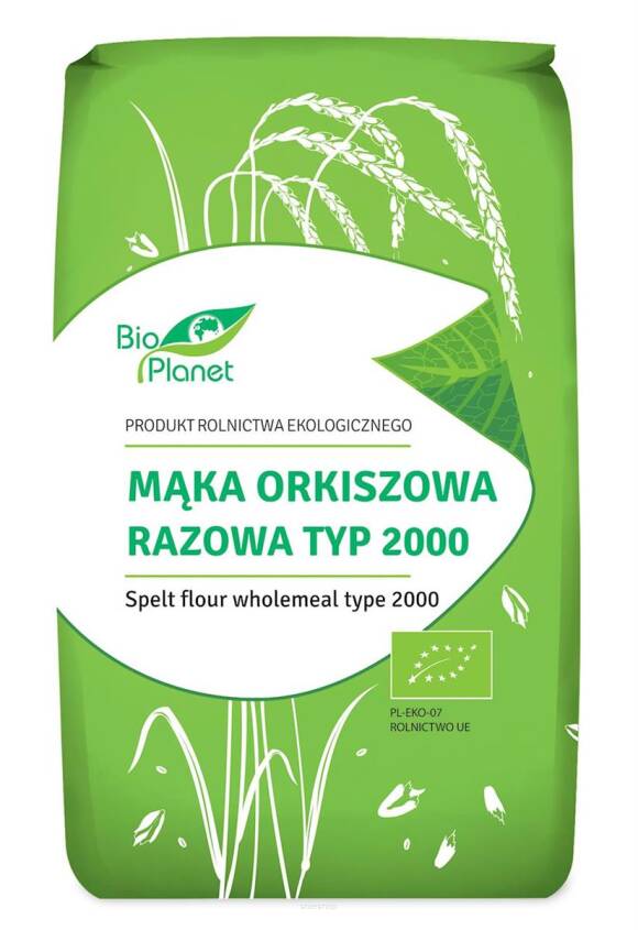 MĄKA ORKISZOWA RAZOWA TYP 2000 BIO 500 g - BIO PLANET