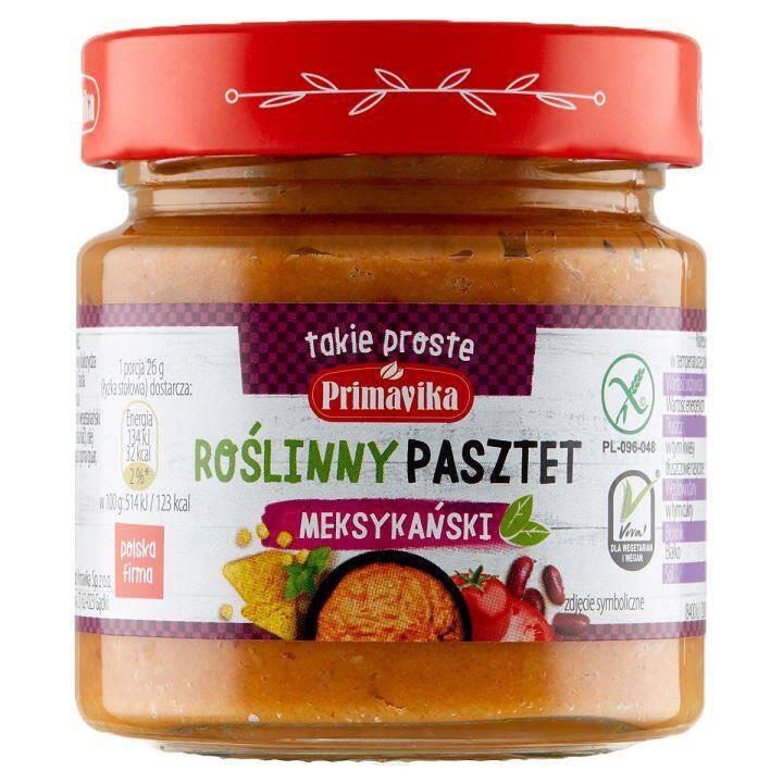 PASZTET MEKSYKAŃSKI BEZGLUTENOWY 160 g - PRIMAVIKA