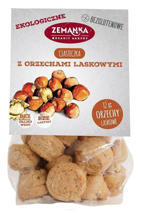 CIASTKA ORZECHOWE BEZGLUTENOWE BIO 100 g - ZEMANKA