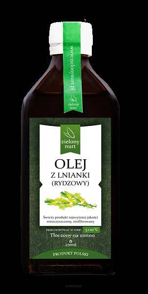 Olej z Lnianki BIO 500 ml - Zielony Nurt