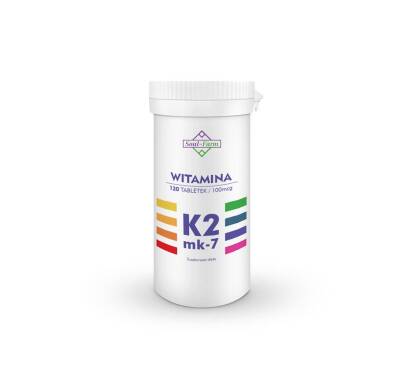 WITAMINA K2 MK7 120 TABLETEK (100 mcg) - SOUL FARM