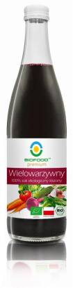 SOK WIELOWARZYWNY KISZONY NFC BEZGLUTENOWY BIO 500 ml - BIO FOOD