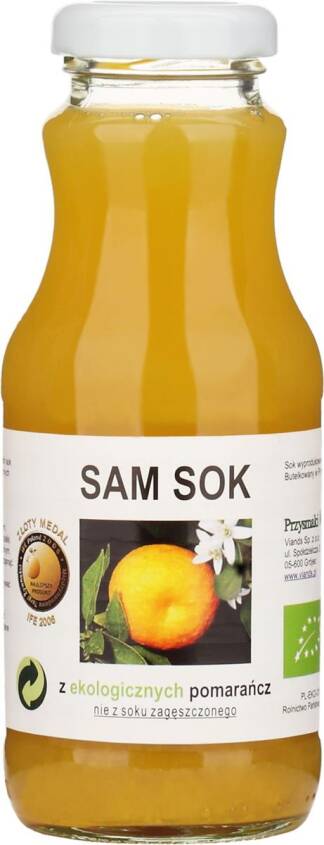 SAM SOK Z POMARAŃCZY NFC BIO 250 ml - VIANDS