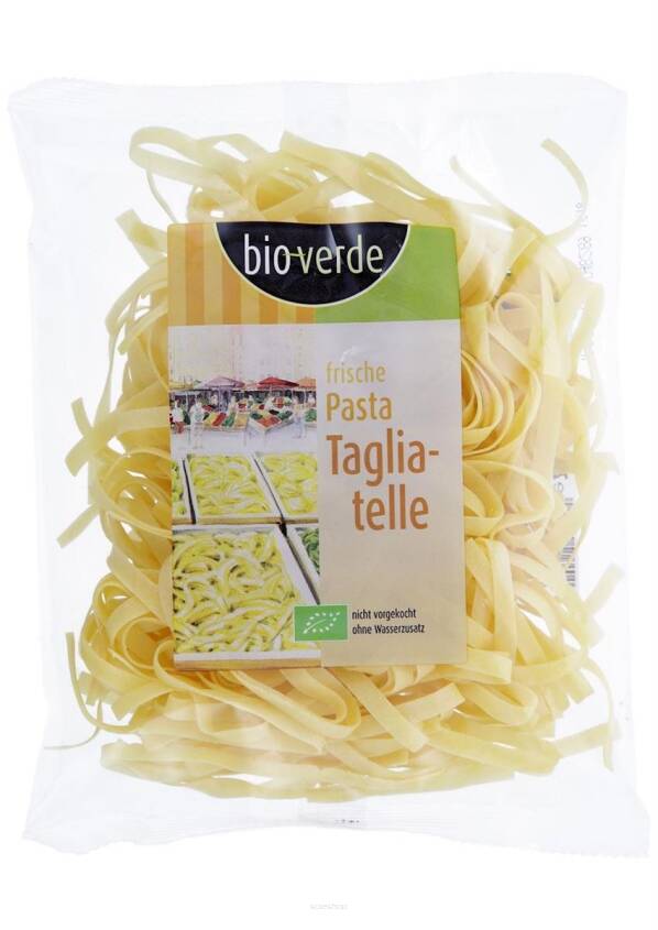 MAKARON (SEMOLINOWY JAJECZNY ŚWIEŻY) TAGLIATELLE BIO 250 g - BIO VERDE