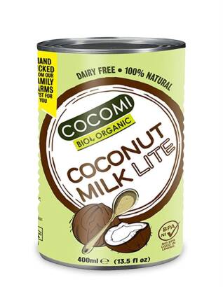 COCONUT MILK - NAPÓJ KOKOSOWY LIGHT (9 % TŁUSZCZU) BIO 400 ml (PUSZKA) - COCOMI