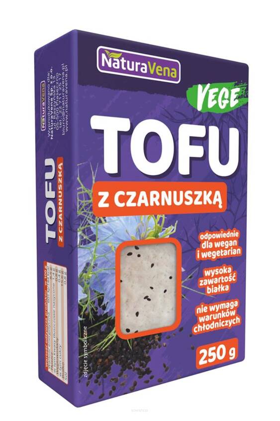 TOFU KOSTKA Z CZARNUSZKĄ  250 g - NATURAVENA