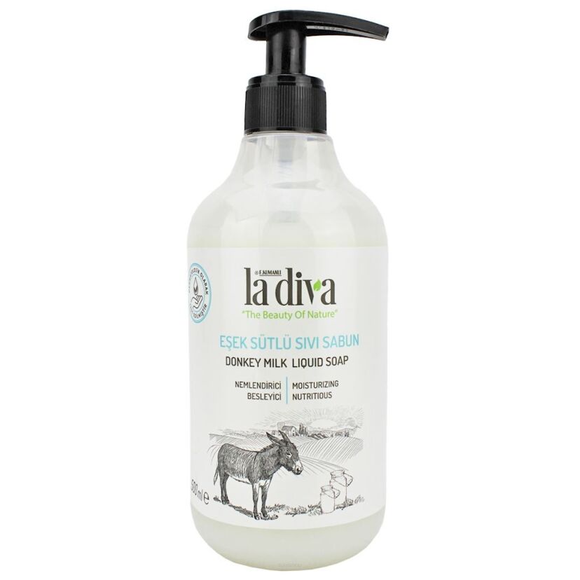 MYDŁO W PŁYNIE Z OŚLIM MLEKIEM 500 ml - LA DIVA