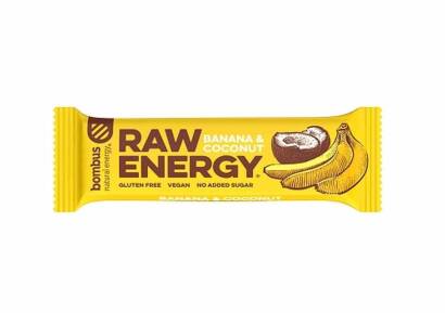 Baton RAW ENERGY banan-kokos BEZGL. 50 g