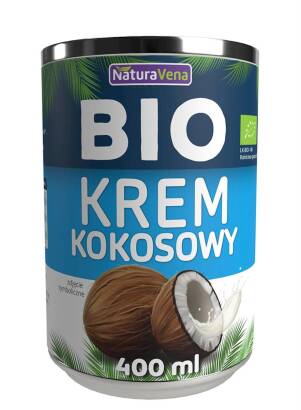 KREM KOKOSOWY 17 % BIO 400 ml - NATURAVENA