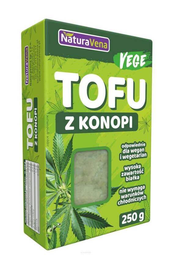 TOFU KOSTKA Z KONOPI 250 g - NATURAVENA