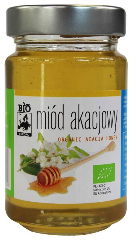 MIÓD NEKTAROWY AKACJOWY BIO 300 g - BIO PLANET