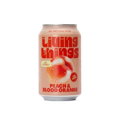 Living Things Probiotic Soda Brzoskwinia i Czerwona Pomarańcza 330 ml