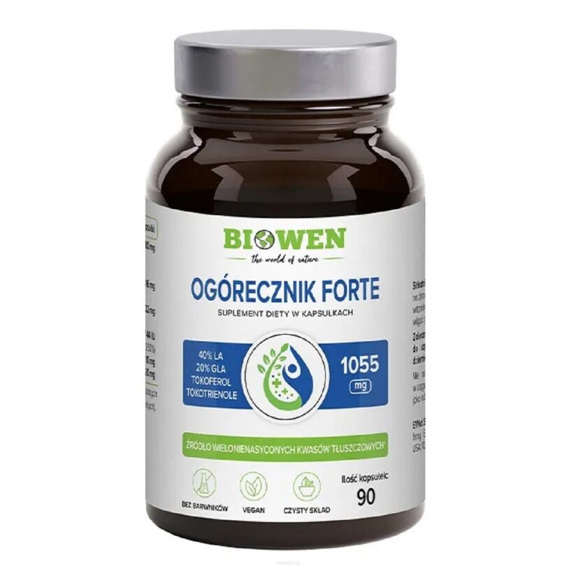 OGÓRECZNIK FORTE (1040 mg) 90 KAPSUŁEK - BIOWEN