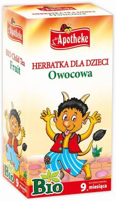 HERBATKA DLA DZIECI - OWOCOWA PO 9 MIESIĄCU BIO (20 x 2 g) 40 g - APOTHEKE