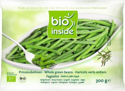 FASOLKA ZIELONA MROŻONA BEZGLUTENOWA BIO 300 g - BIO INSIDE