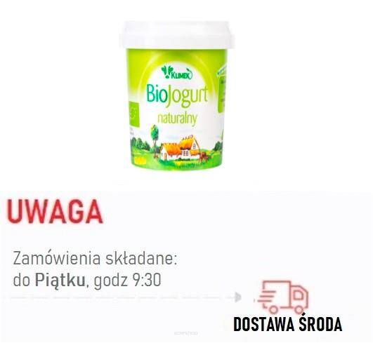 Jogurt naturalny 4%  tł. BIO 330 g