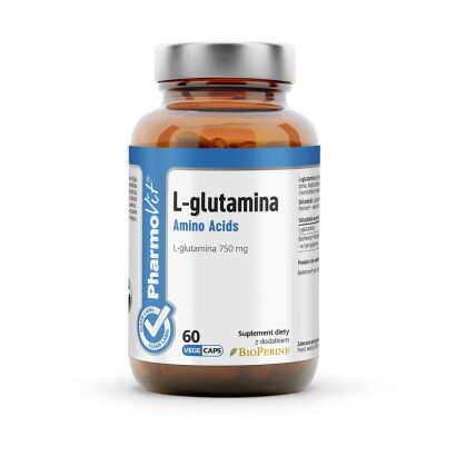 L-glutamina 60 kaps | Clean Label Pharmovit