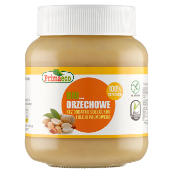 KREM Z PRAŻONYCH ORZESZKÓW ZIEMNYCH BEZGLUTENOWY BIO 360 g - PRIMAVIKA (PRIMAECO)