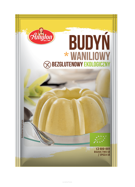 BUDYŃ WANILIOWY BEZGLUTENOWY BIO 40 g - AMYLON