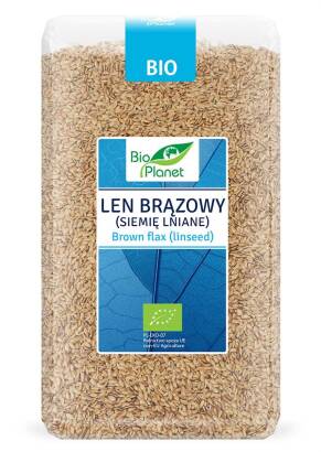 LEN BRĄZOWY (SIEMIĘ LNIANE) BIO 1 kg - BIO PLANET