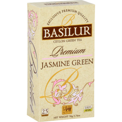 Herbata zielona PREMIUM JASMINE GREEN w saszet. 25x2g - Basilur