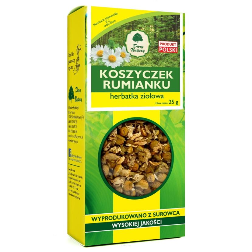 HERBATKA Z KOSZYCZKÓW RUMIANKU 25 g - DARY NATURY