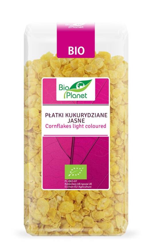 PŁATKI KUKURYDZIANE JASNE BIO 250 g - BIO PLANET