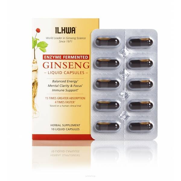 Żeńszeń sfermentowany GS15-4 GINSENG 10 kaps. - KenayAg