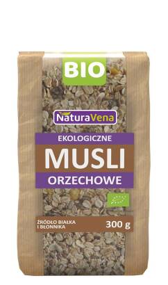 MUSLI ORZECHOWE BIO 300 g - NATURAVENA