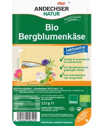 Ser bergblumenkaese w plastrach 50% tł. BIO 125 g